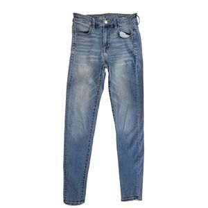 American‎ Eagle Outfitters Womens Jeans Blue Medium Wash Stretch Slim Fit 6